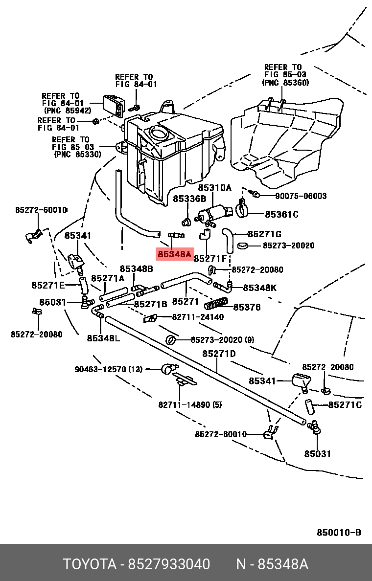 85279-33040 TOYOTA LEXUS BLEEDER