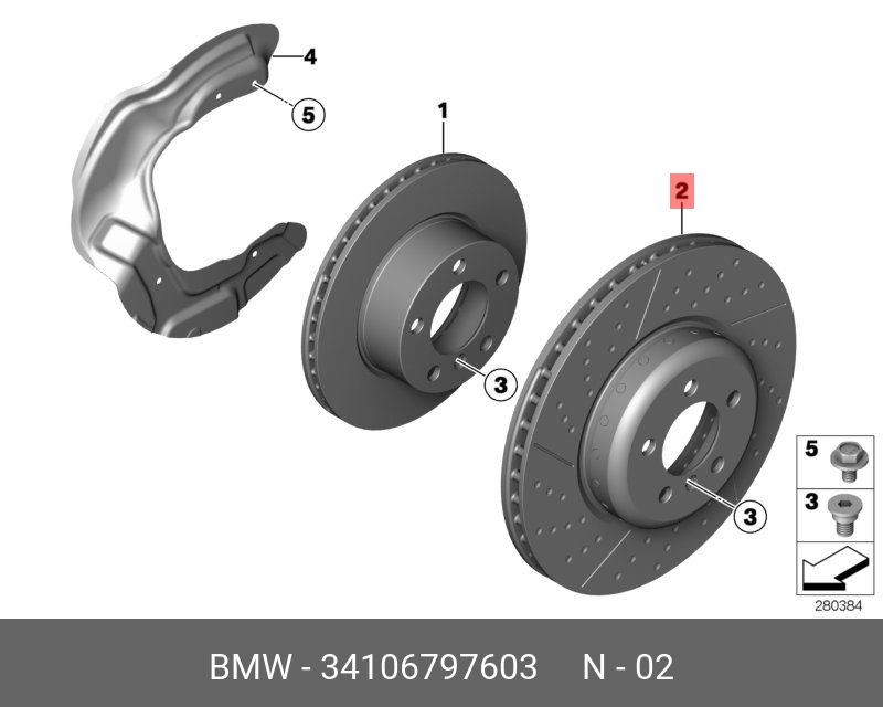 Front brake disc
