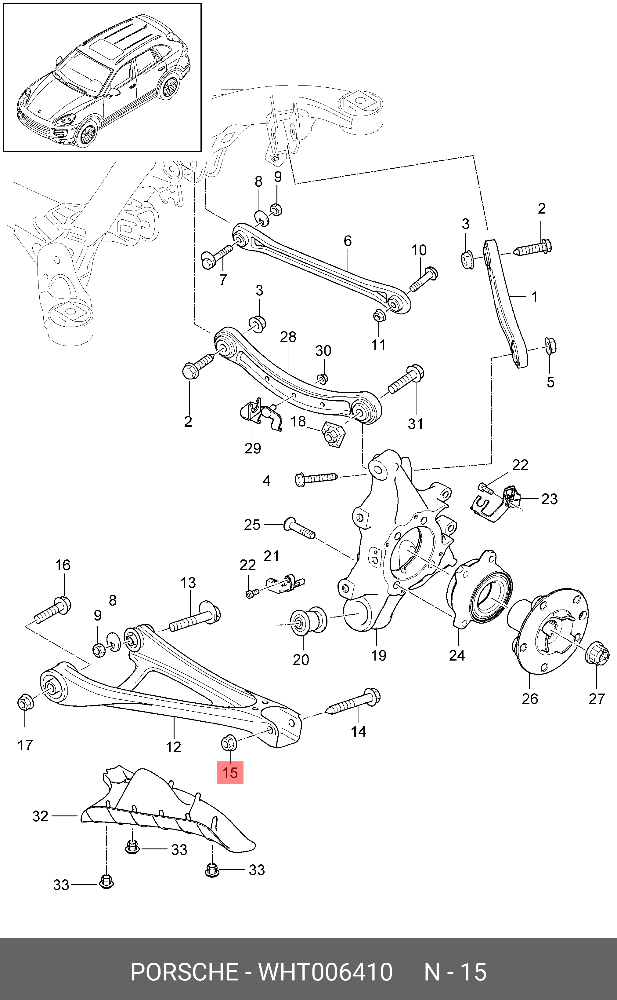 Wht 010 641 WHT 006 410 VAG Hexagon Nut