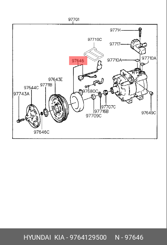 BOBINA COMPRESOR A/C