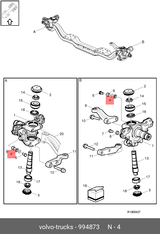 994873 VOLVO WASHER