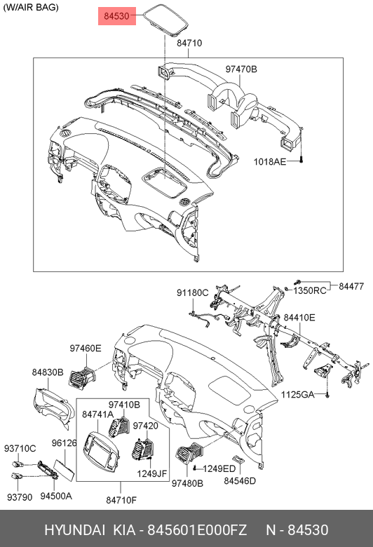 AIR BAG PASAGER HY ACC 06