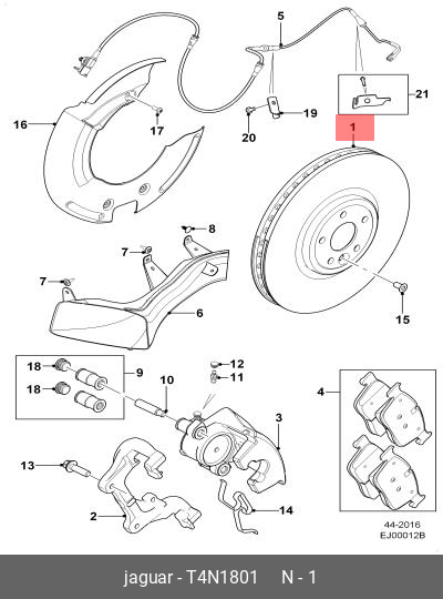 Front brake disc