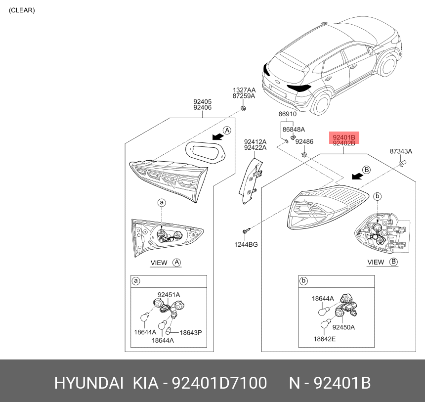 LAMPA STOP SPATE STANGA ( PE ARIPA ) - LED TYPE