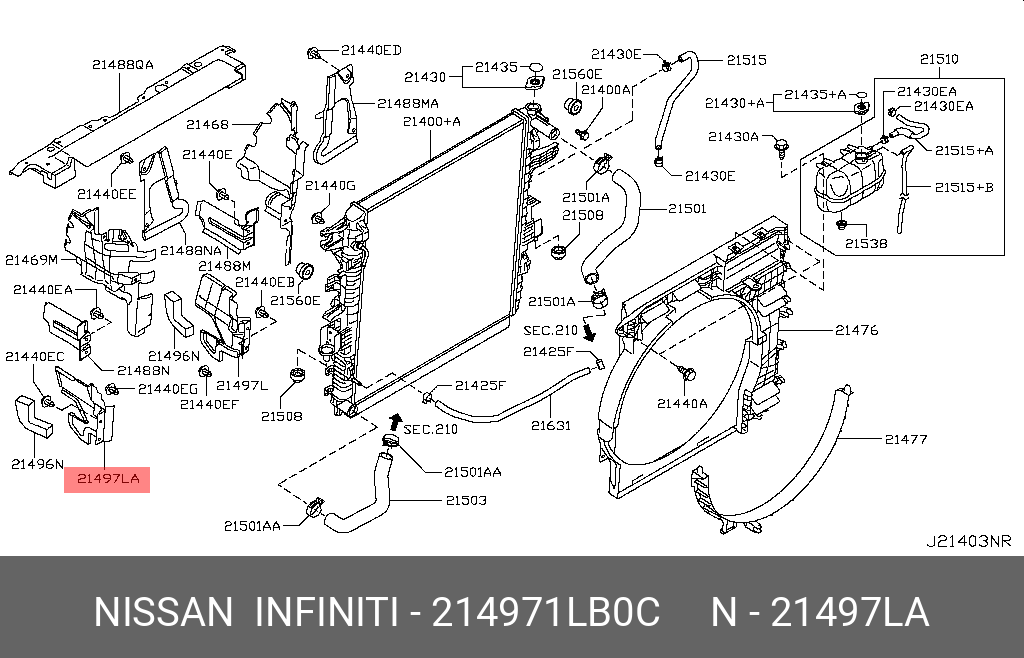 21497-1LB0C NISSAN SEAL