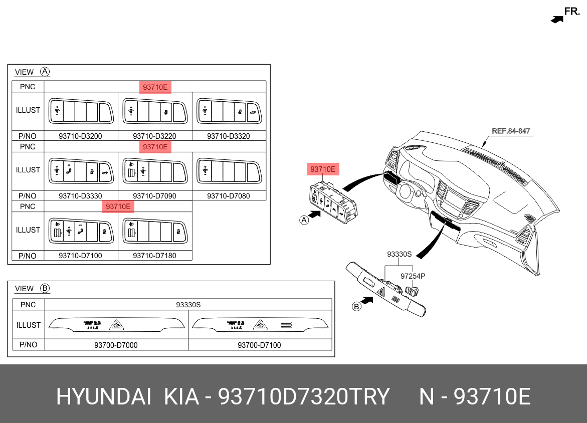 MODUL BUTOANE COMANDA PLANSA BORD STANGA