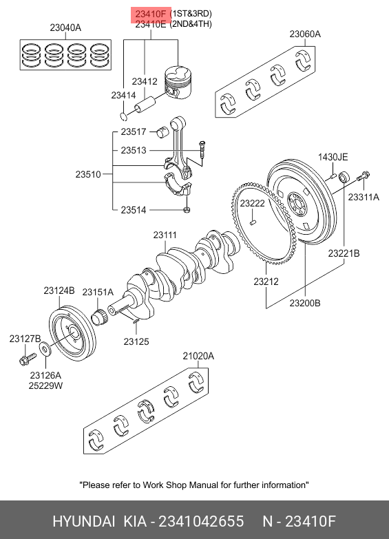 PISTON 1 SI 3 - STD -0.25MM