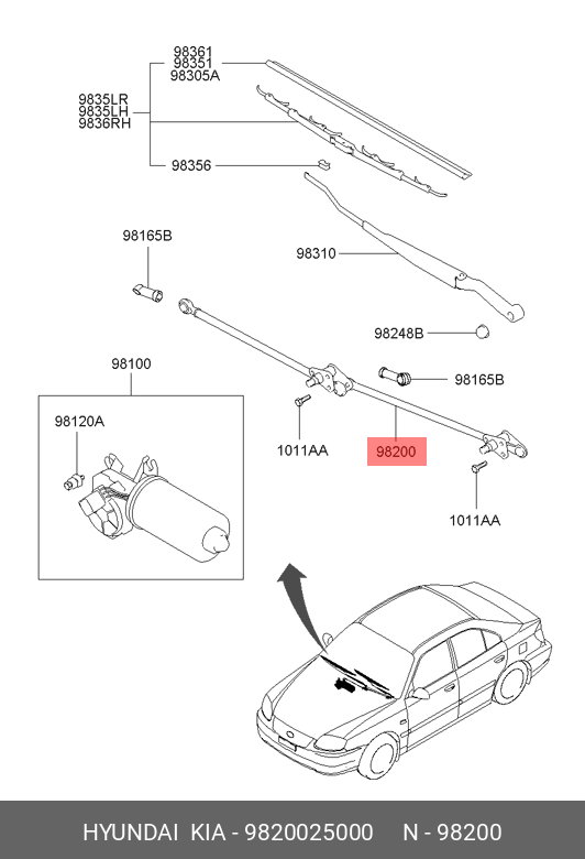 MECANISM STERGATOR PARBRIZ FARA MOTORAS