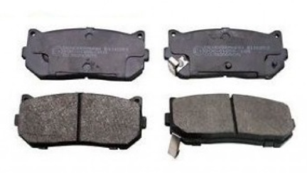 Rear brake pads, set
