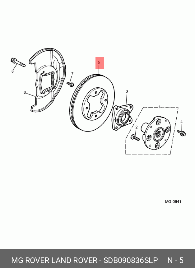 Front brake disc