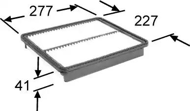 R.A. Auto Parts Engine Air Filter – Fits Kia Sorento 2014-2015 2.4L / 3.3L V6, Part #RA-11500A-3