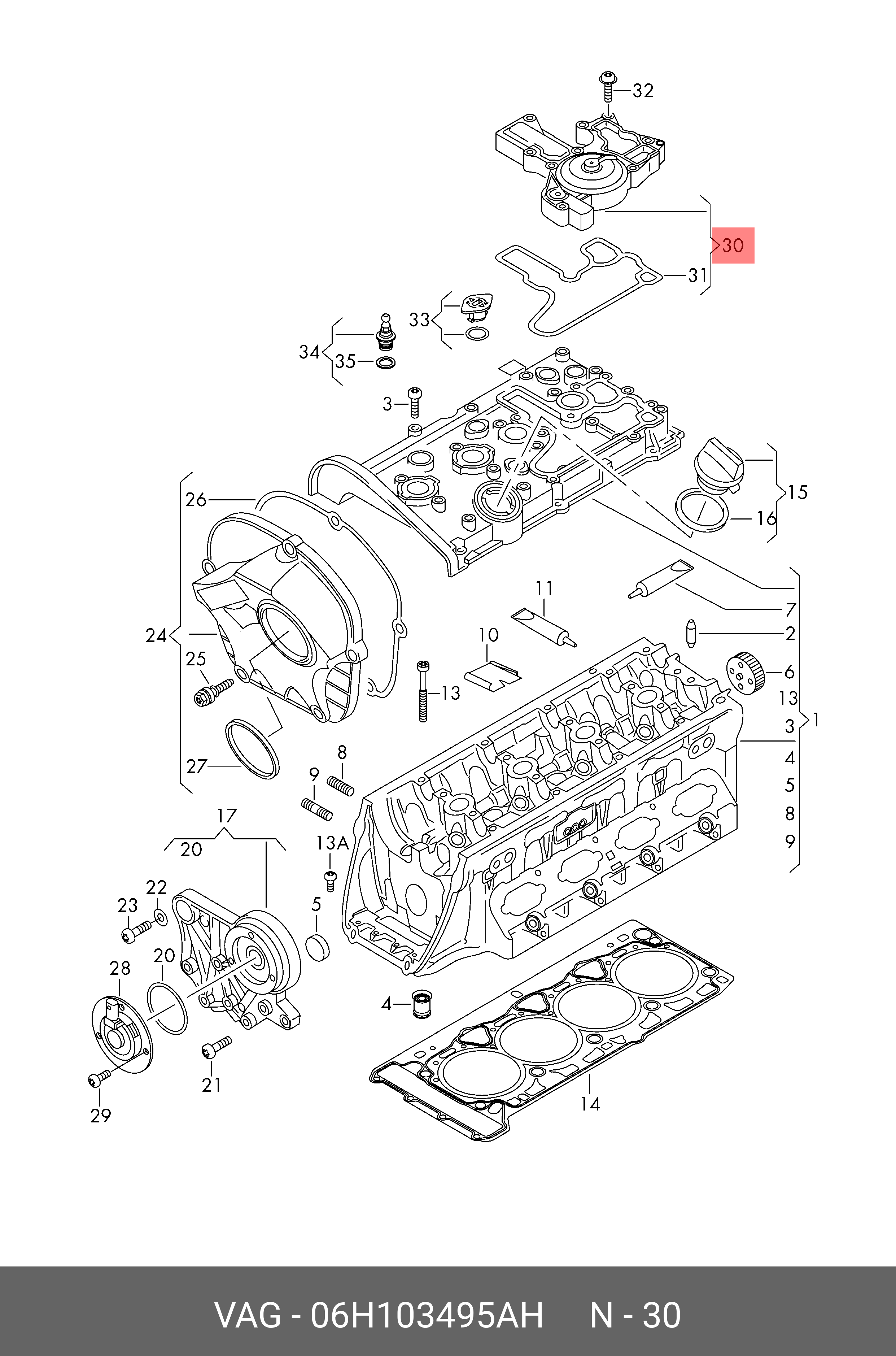06H 103 495 AH VAG Oil drip pan