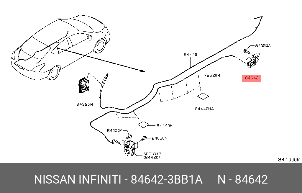 84642-3BB1A NISSAN BUZZER ASSY-WAR