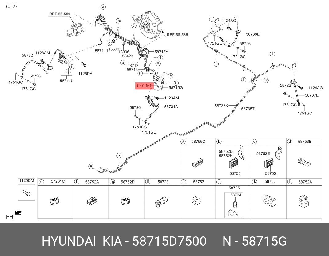 58715D7500 HYUNDAI KIA Part