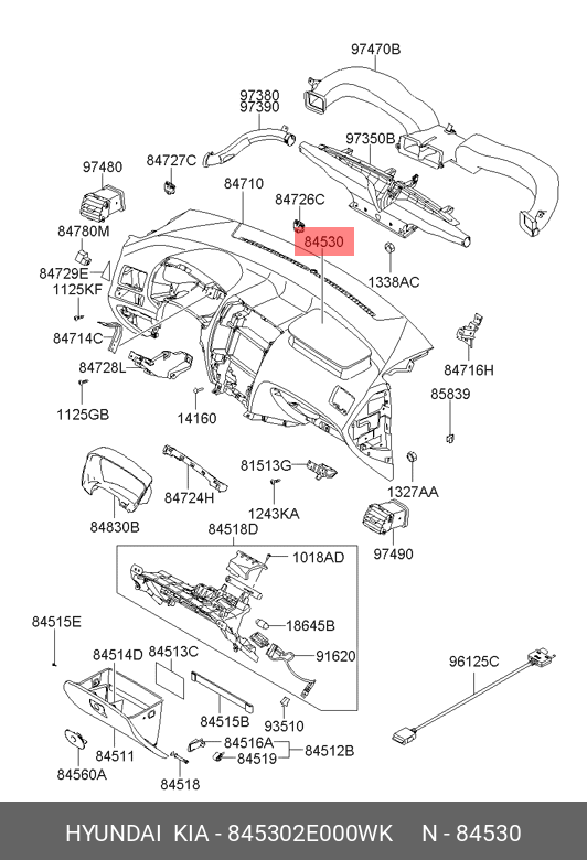 AIRBAG PASAGER HY ( NEGRU )