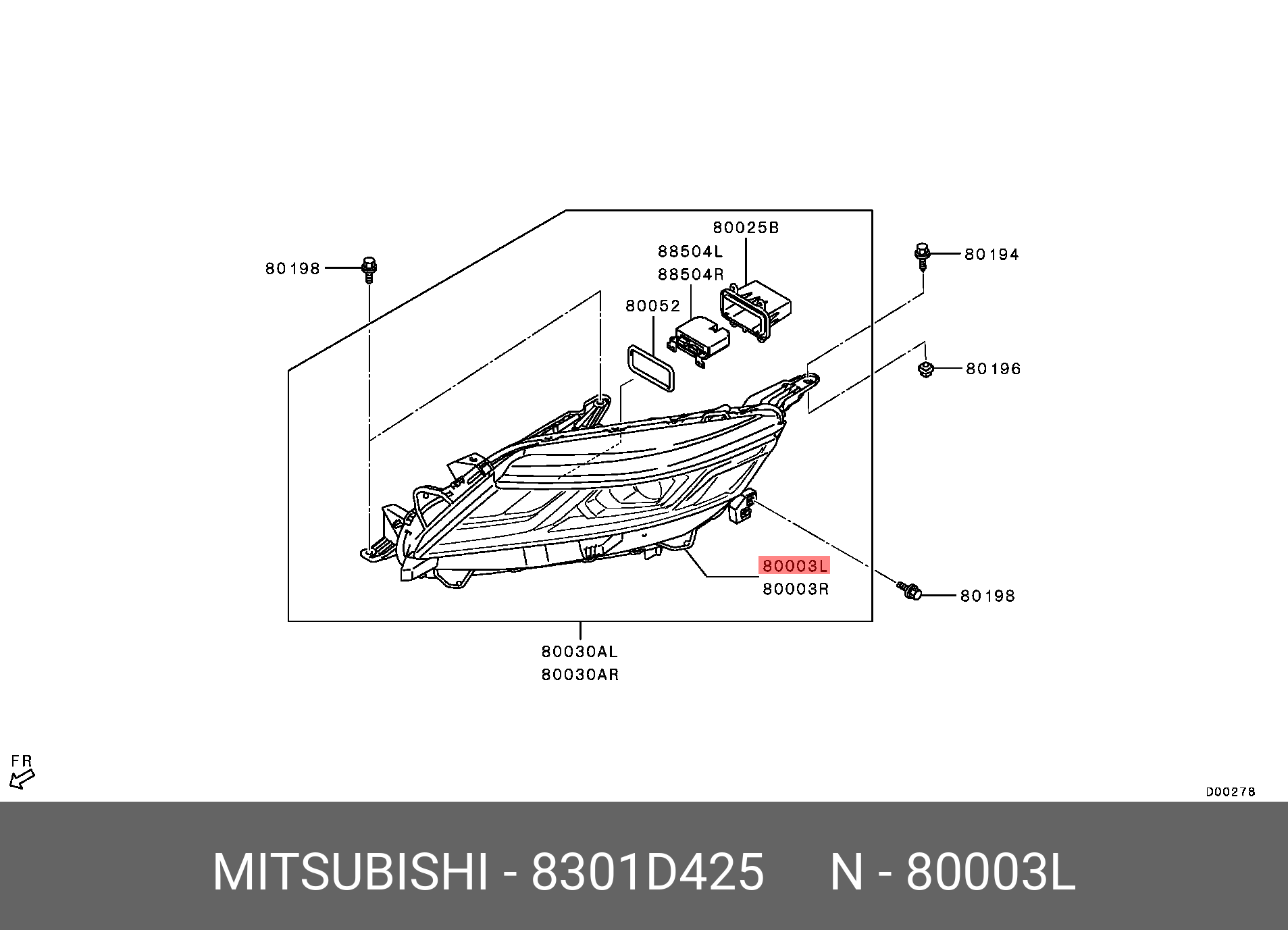 CARCASA FAR STG.L200 KL