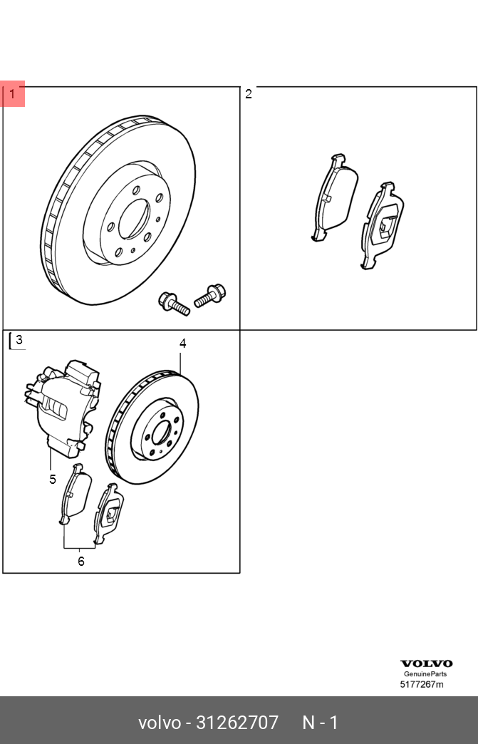 Front brake disc