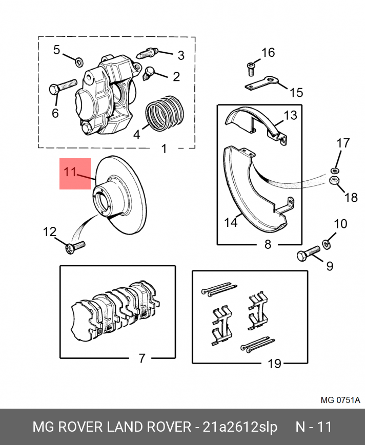 Front brake discs, set