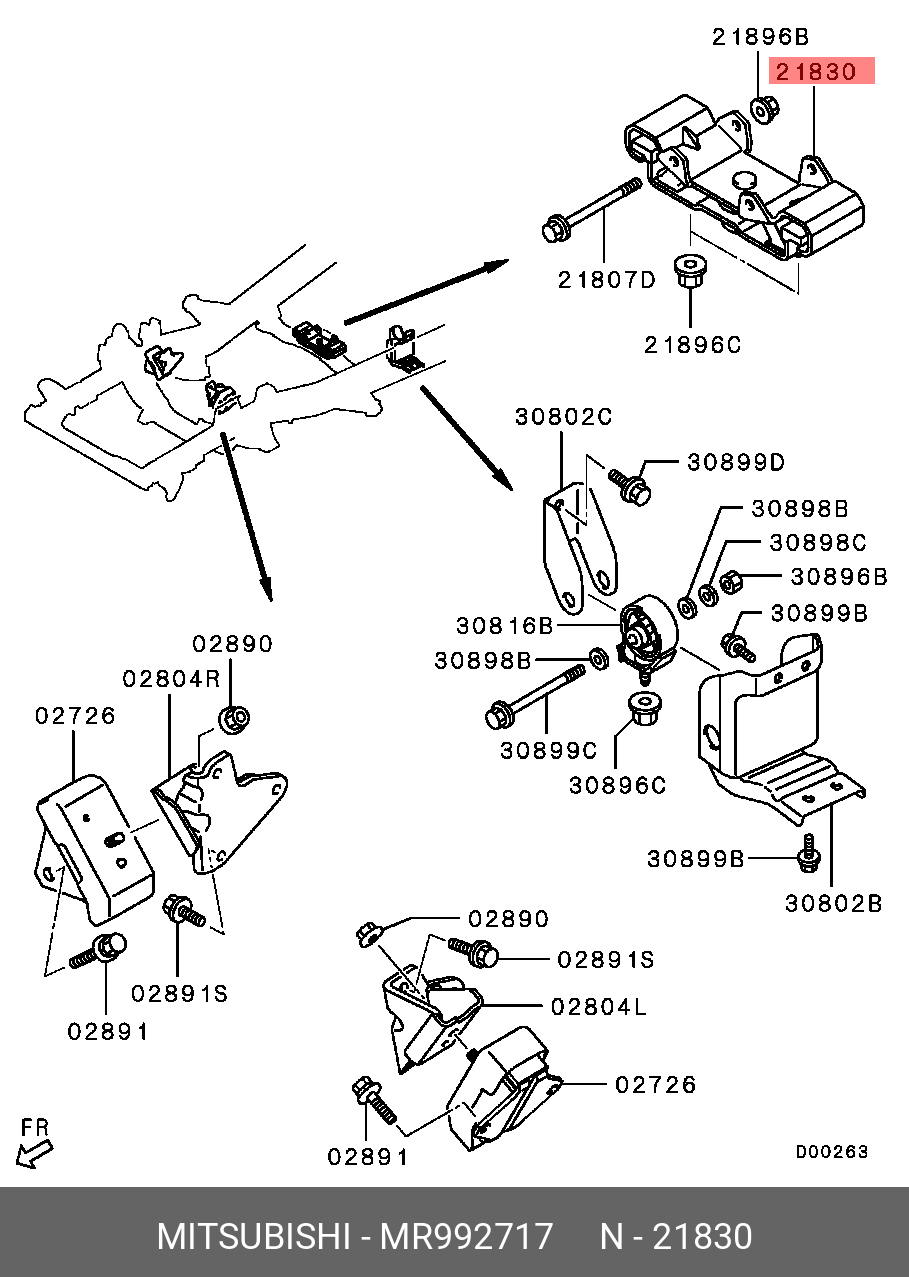 mr992717-mitsubishi-insulator-t-m-mounting
