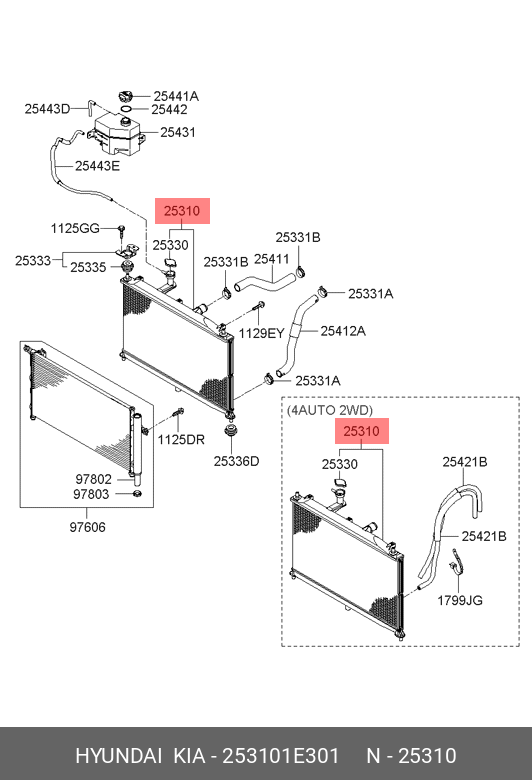 RADIATOR RACIRE MOTOR ( CRDI )
