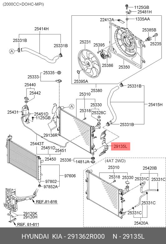 DEFLECTOR RADIATOR STANGA
