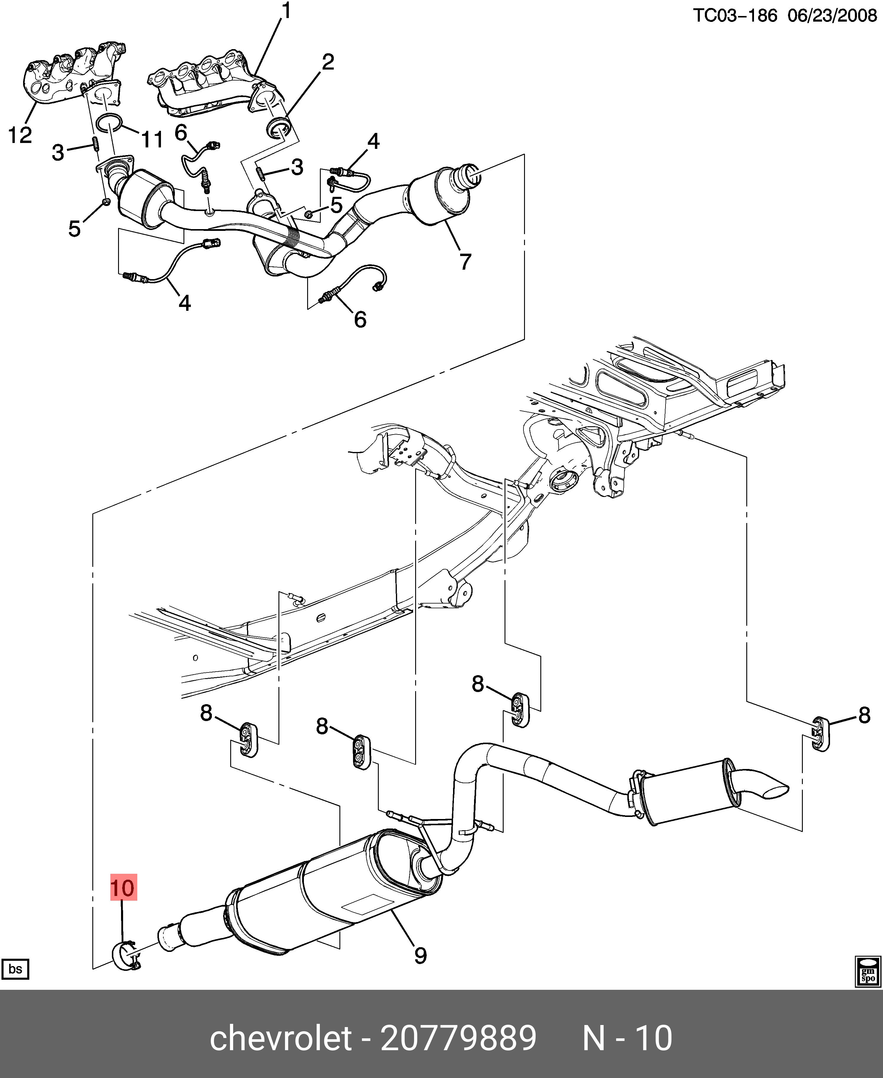 20779889 GENERAL MOTORS CLAMP