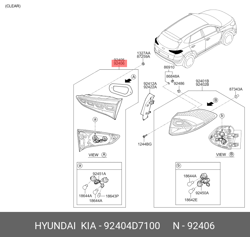 LAMPA STOP SPATE DREAPTA ( PE HAYON ) - LED TYPE