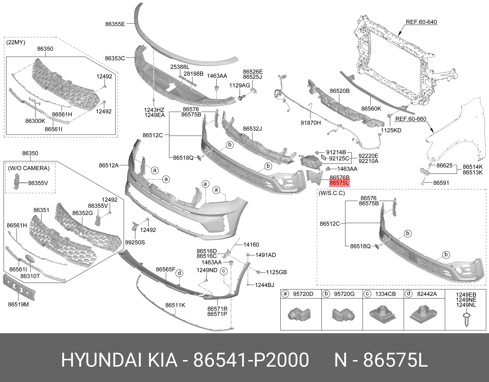86541P2000 HYUNDAI KIA Part