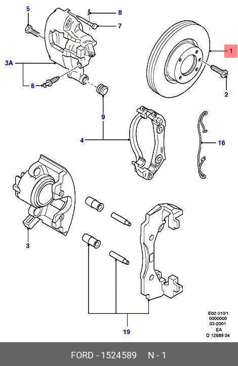 Front brake disc