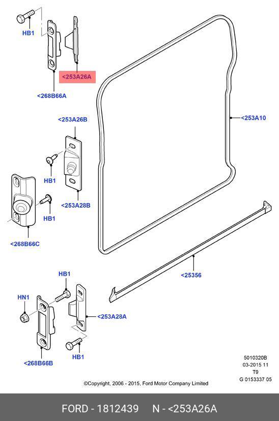 1812439 FORD WEDGE ASY