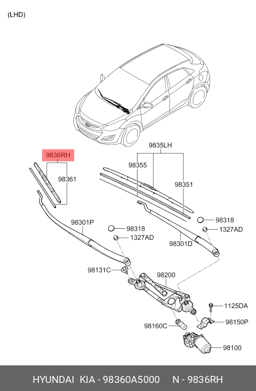 BLADE ASSY-WIPER,PS *