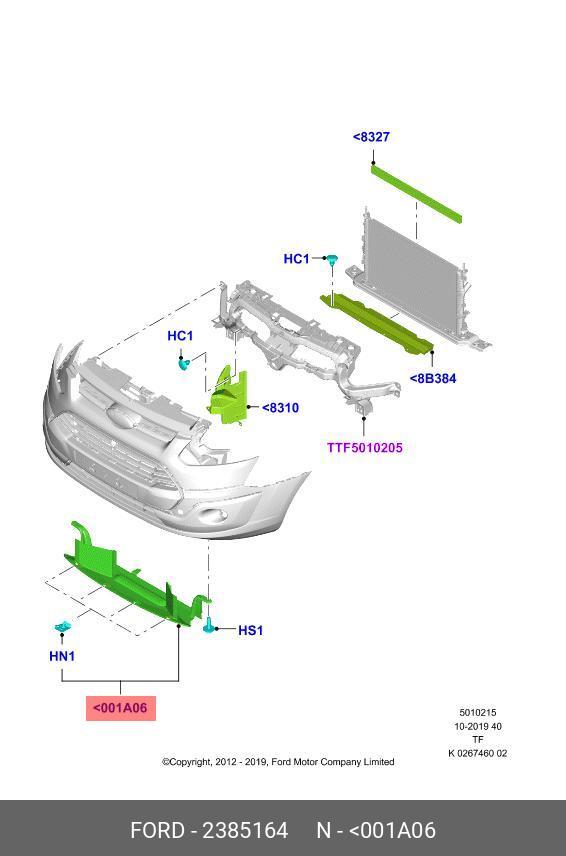 2385164 FORD DEFLECTOR ASY - ROOF AIR