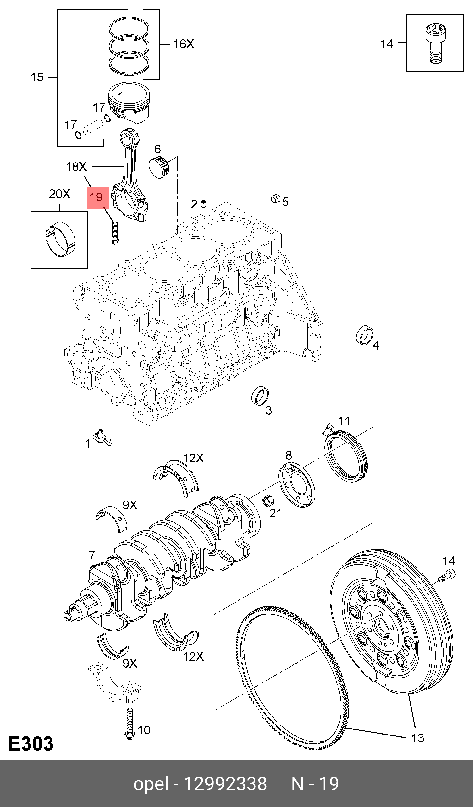 12992338 GENERAL MOTORS BOLT, METAL