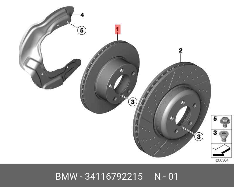 Front brake disc
