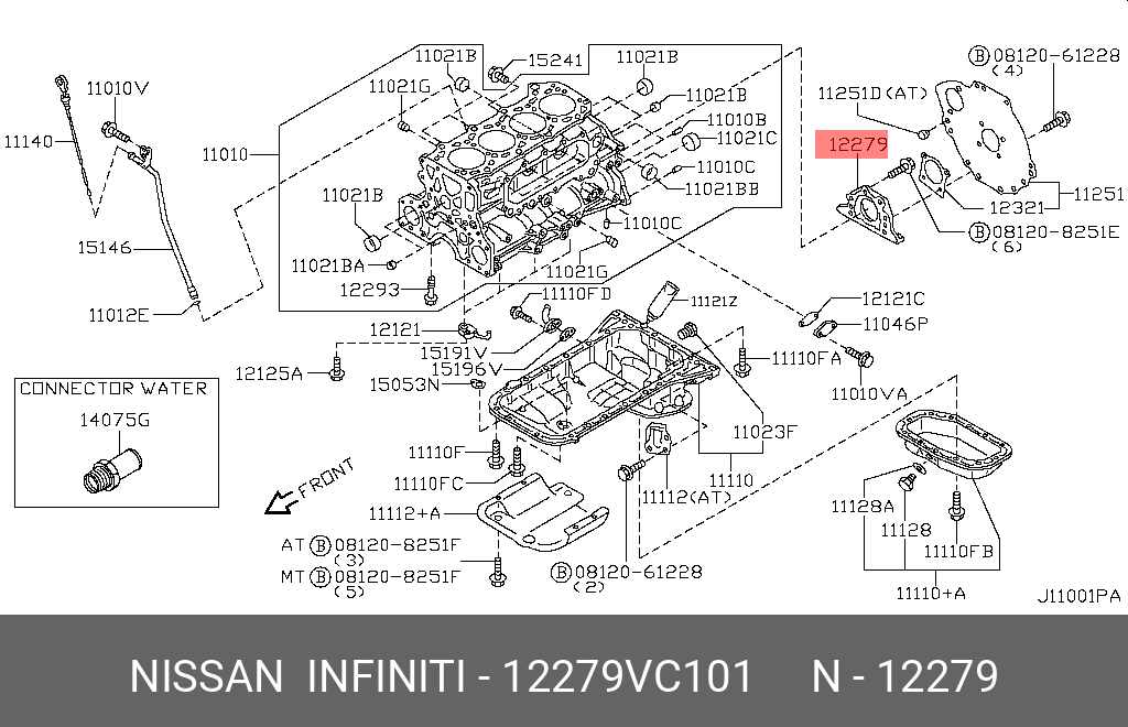 12279-VC101 NISSAN SWITCH ASSY