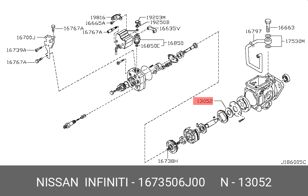 16735-06J00 NISSAN GEAR DRIVE