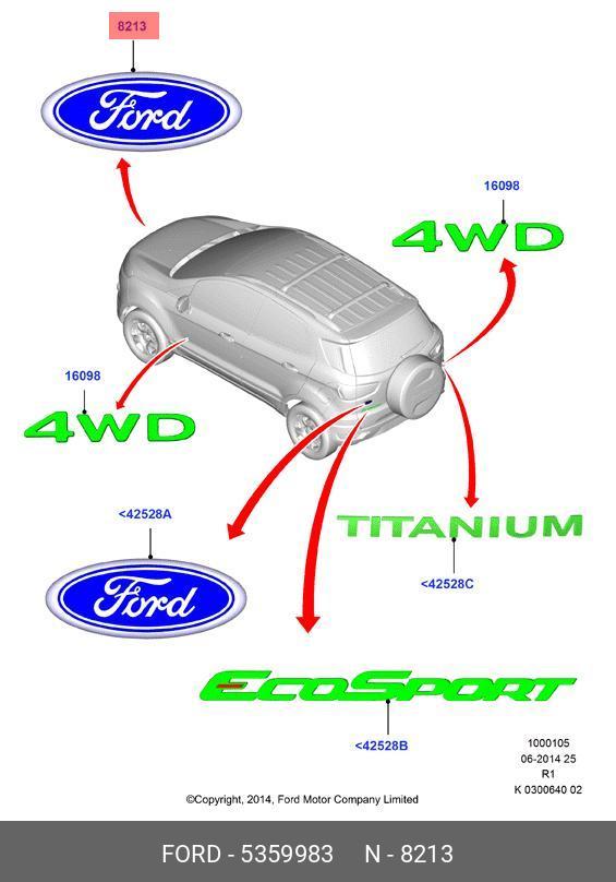 5359983 FORD DECAL