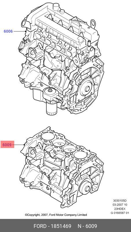 1851469 FORD CYLINDER ASY - SHORT B