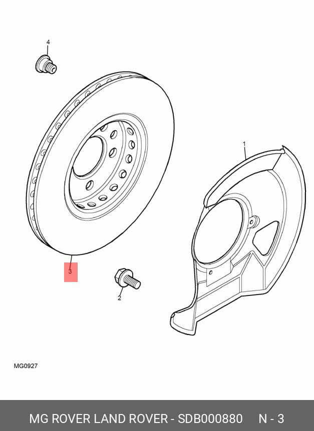 Front brake disc