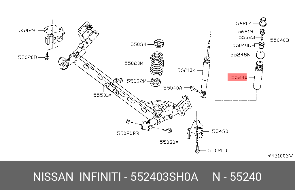 55240-3SH0A NISSAN Part