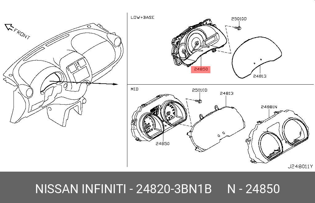 24820-3BN1B NISSAN BUMPER SET-RR