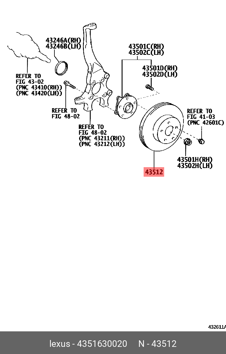 Front brake disc, left
