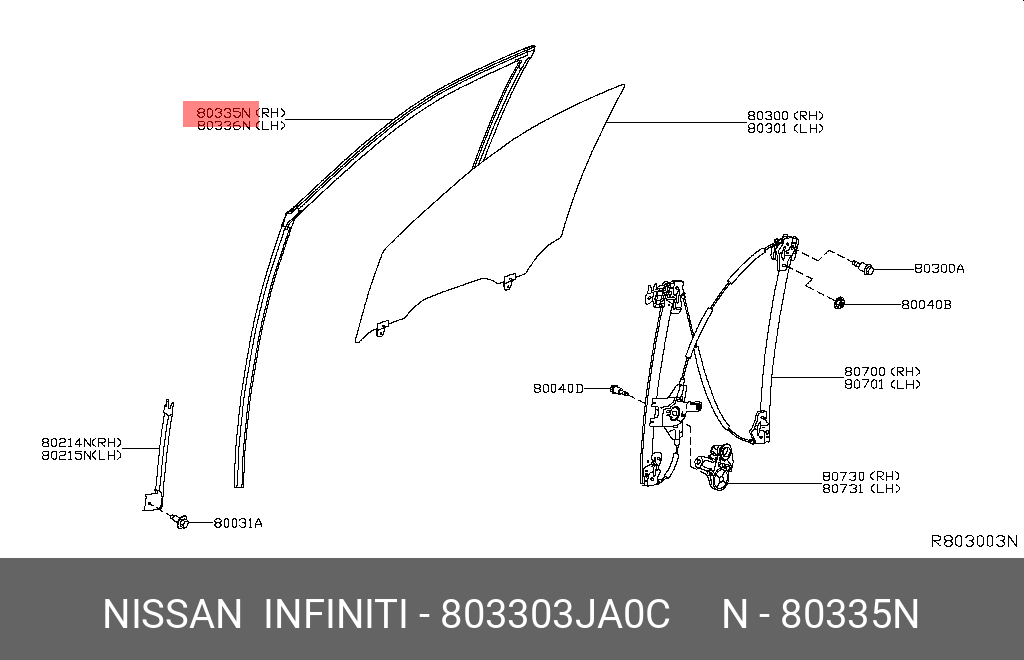 80330-3JA0C NISSAN PIPE-FRONT