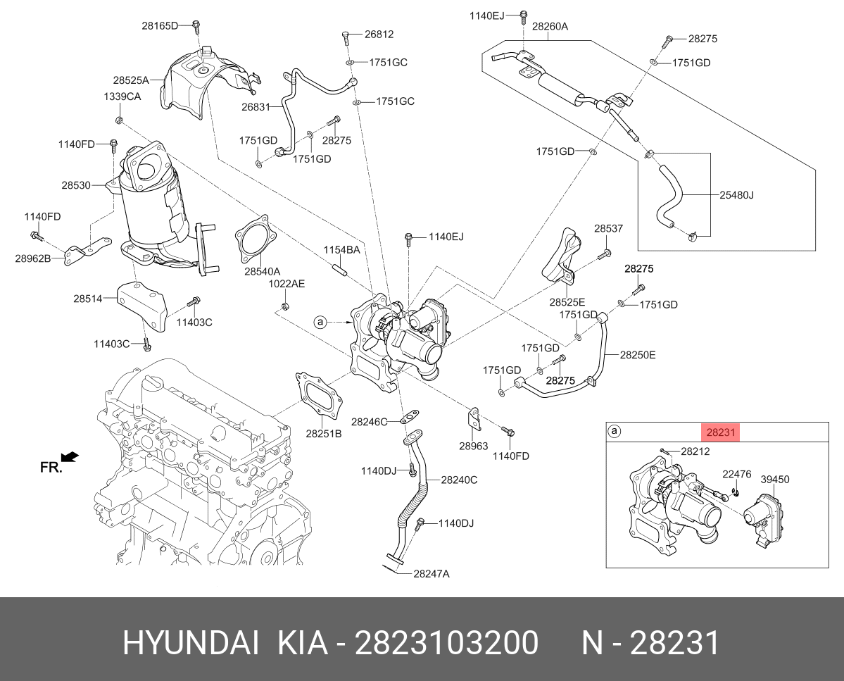 2823103200 HYUNDAI KIA Turbocharger