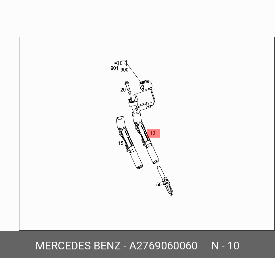 A2769060060 MERCEDES BENZ Ignition coil