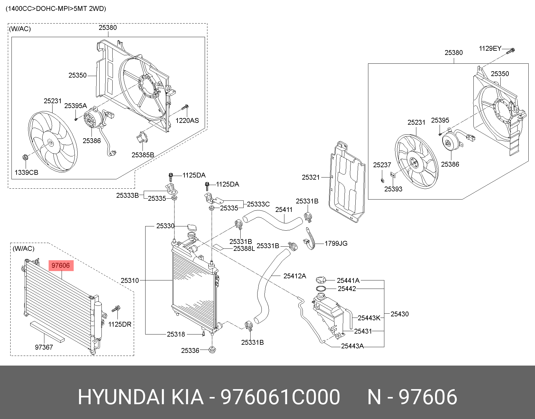 CONDENSOR AC HY GZ