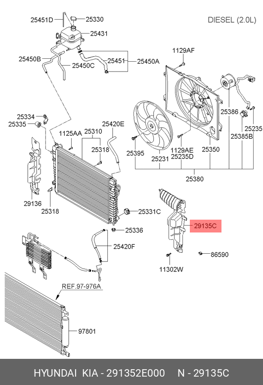 DEFLECTOR RADIATOR STANGA