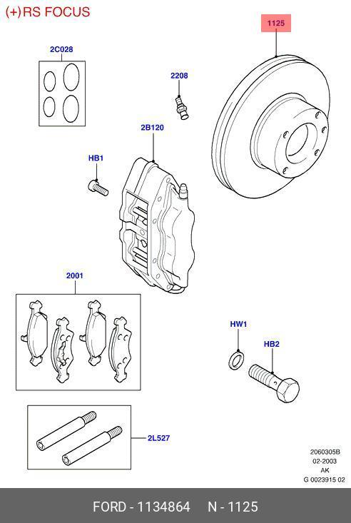 Front brake discs, set