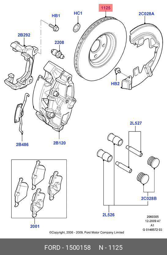 Front brake disc