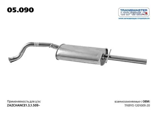 Глушитель под фланец